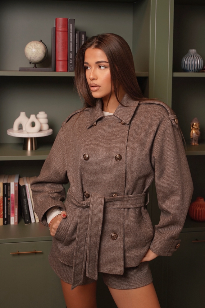 Дамско вълнено палто LANA ELEGANTE