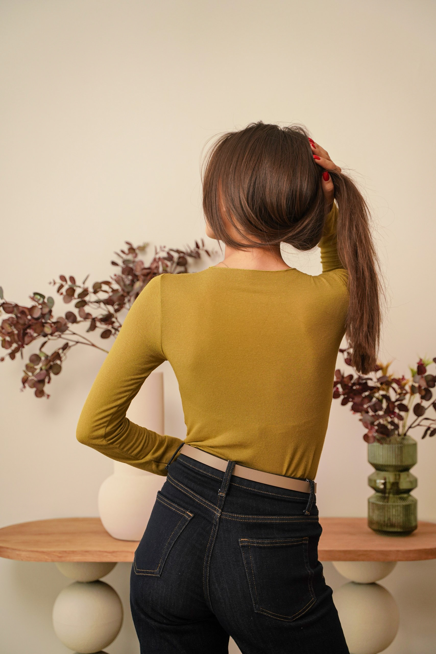 Блуза с кашмир MUSTARD CASHMERE